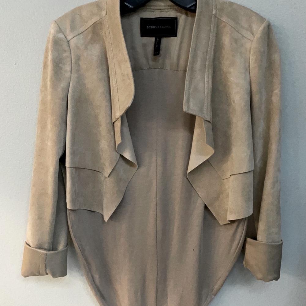 Bcbgmaxazria suede jacket
